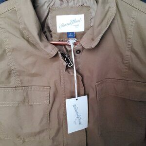 Universal Thread Womens Cargo Jacket Size L Cotton Khaki With Tags